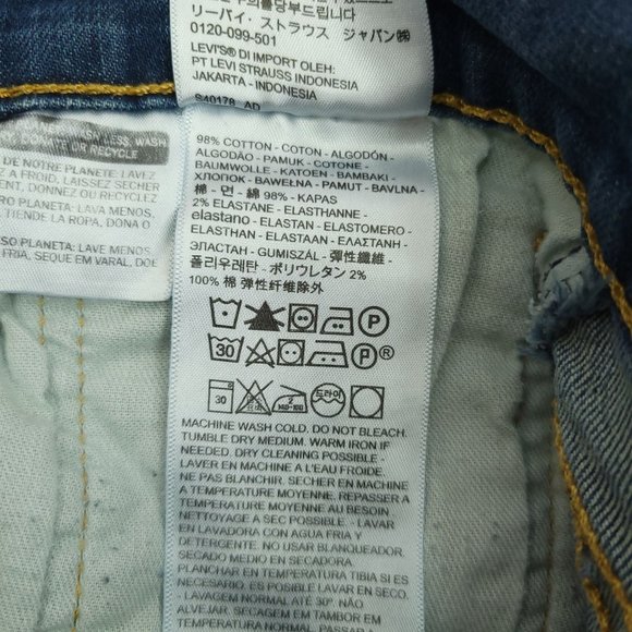 Levis 559 Jeans Relaxed Straight Stretch Men 32 x 38 Lot of 2 Dark Wash Mid Rise - Picture 8 of 12